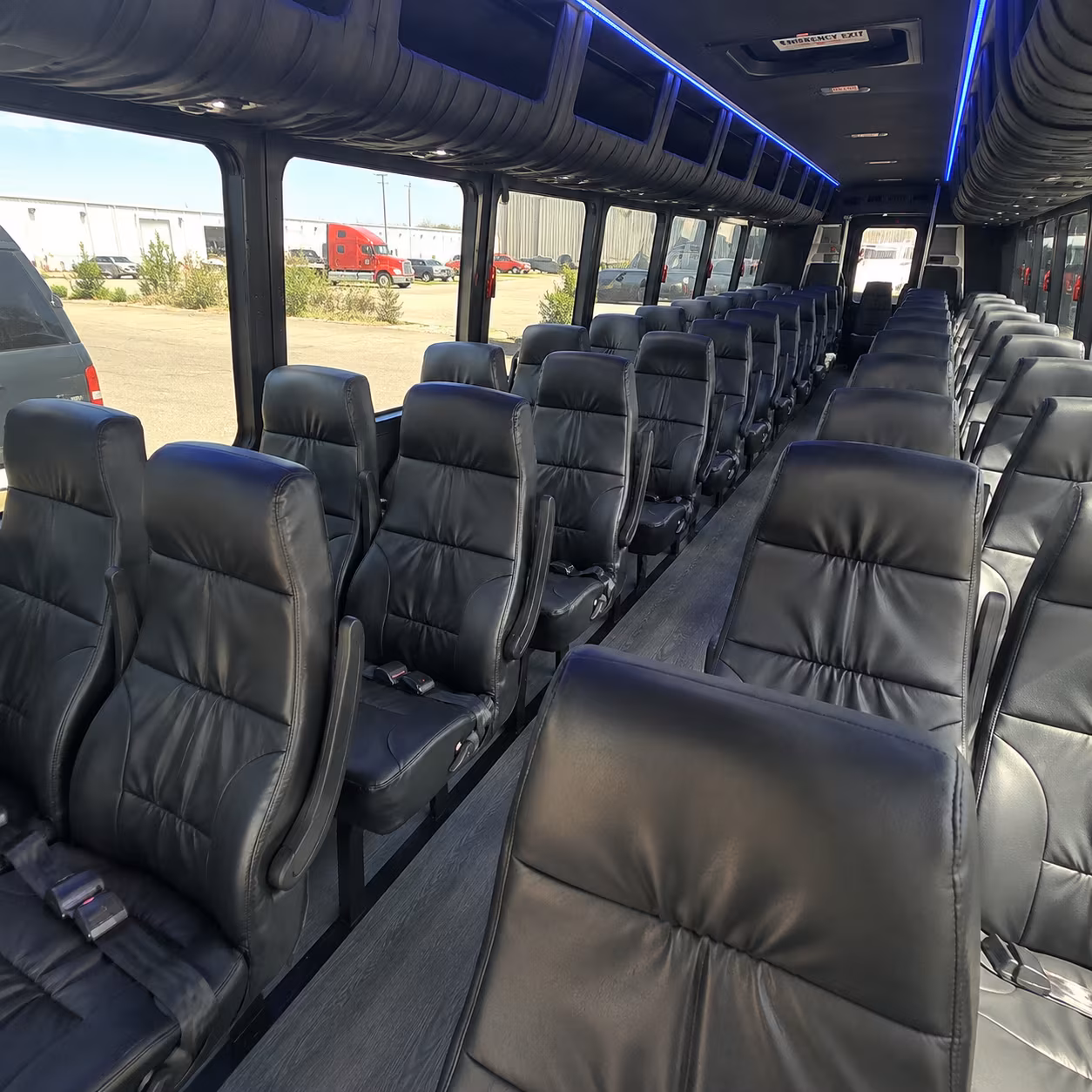 25 passenger minibus interior