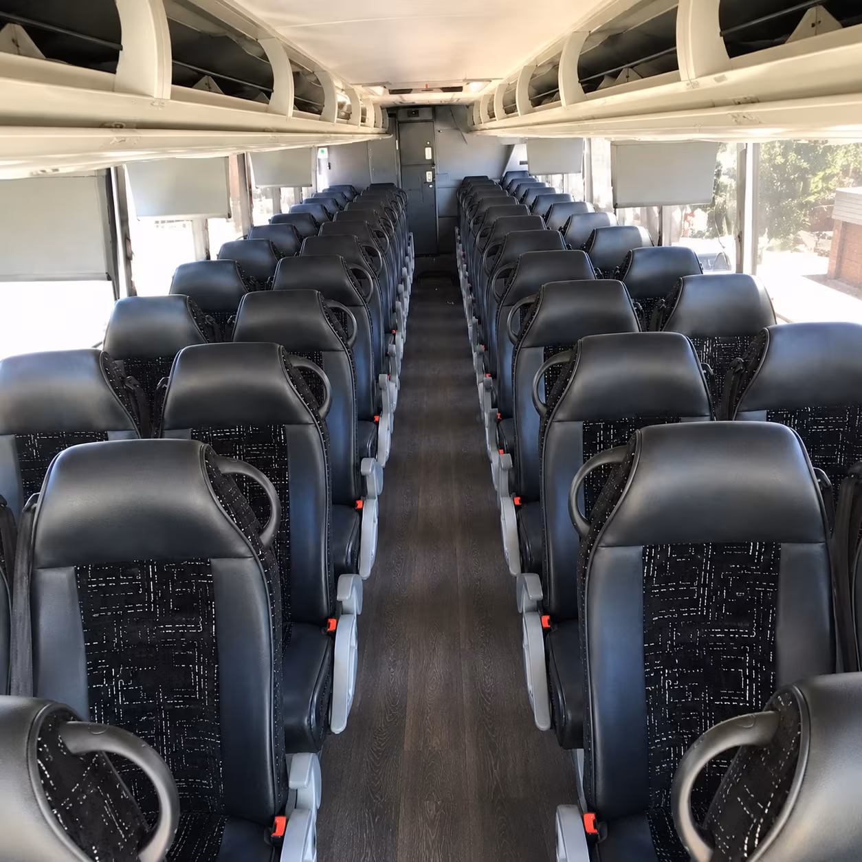 brownsville charter bus interior